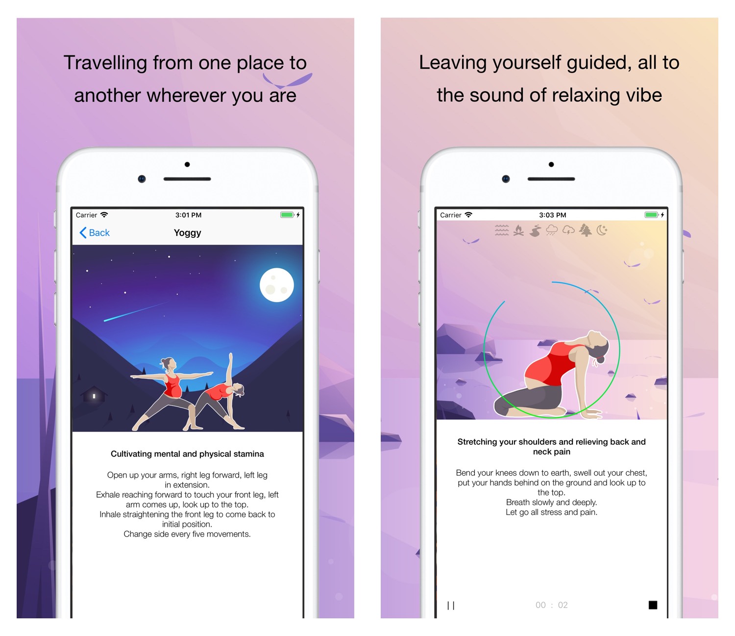 Millefeuille Agency - Yoggy App iPhone - Yoga for a healthy pregnancy